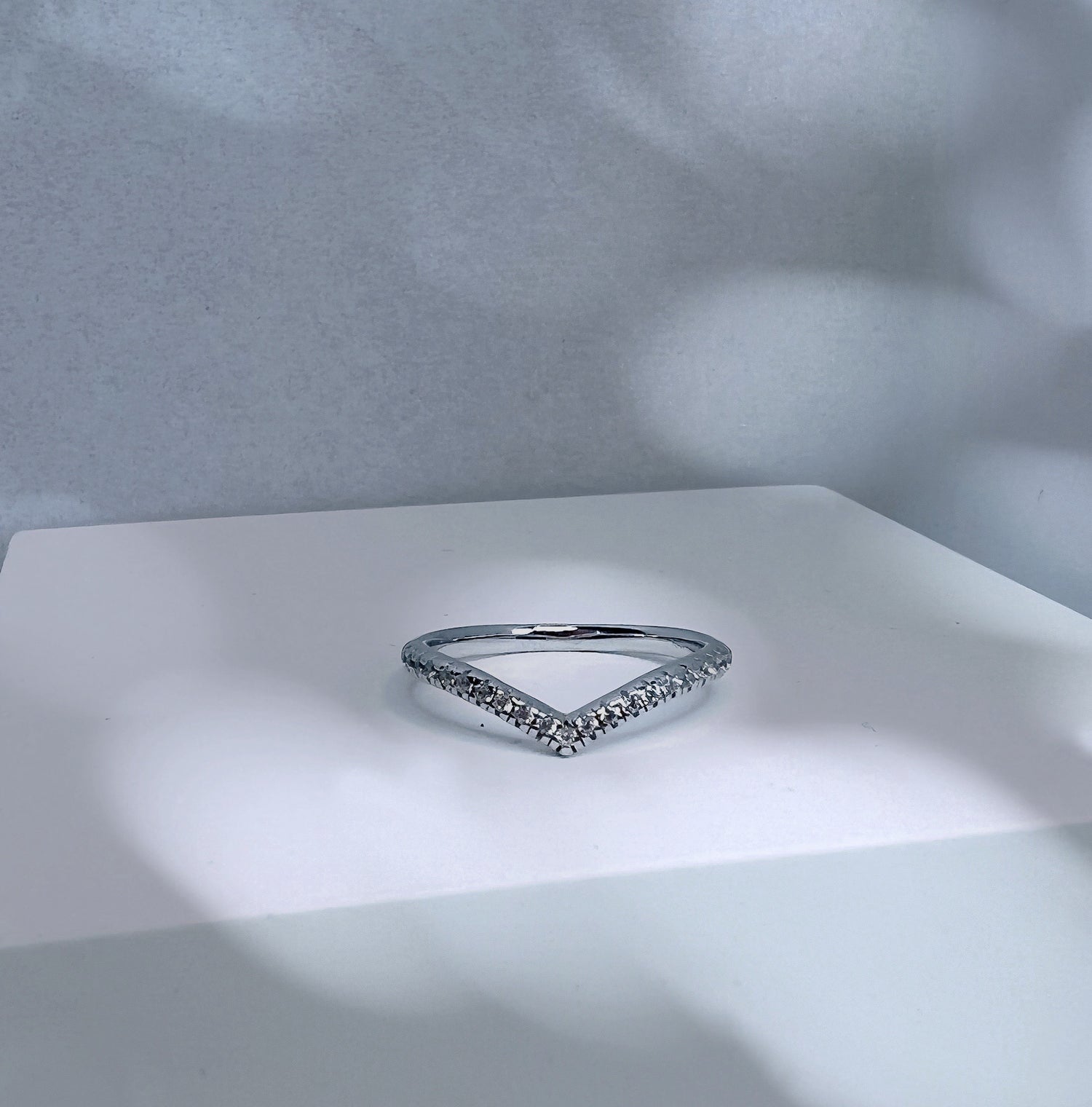 FR1760 Prong Set Round Brilliant & Pear Cut Diamond Wishbone Wedding Ring |  EARTH STAR DIAMONDS