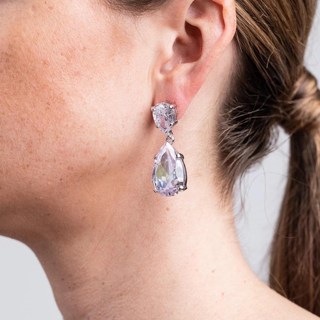 Double Pear Drop Earring