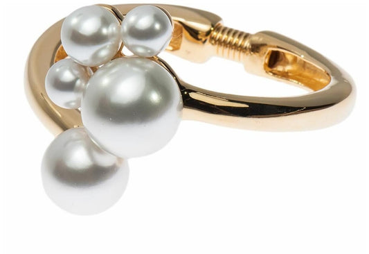 Pearl Cluster Hinged Bracelet